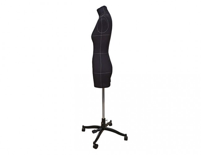 Манекен женский мягкий портновский Royal Dress forms Monica, размер 40, чёрный Манекен женский мягкий портновский Royal Dress forms Monica, размер 40, чёрный