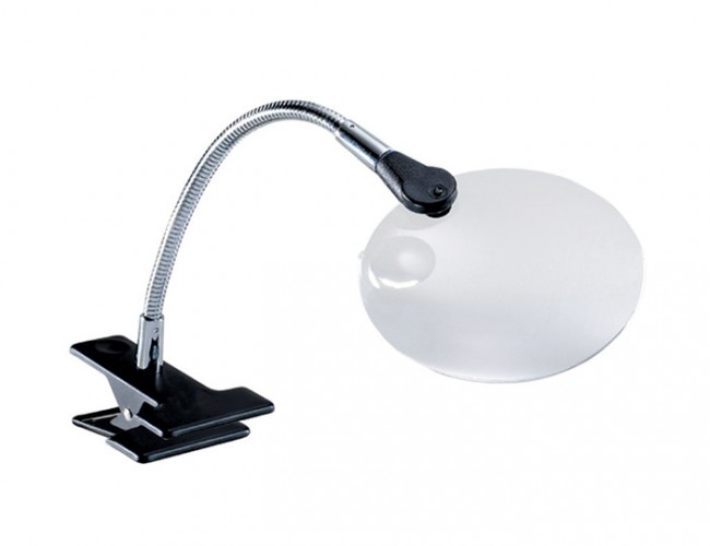 Лупа АЙРИС на прищепке, d-9,0 см, 15122-2 Лупа АЙРИС на прищепке, d-9,0 см, 15122-2