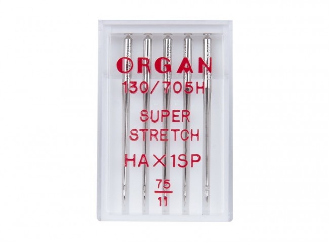 Иглы Organ Супер Стрейч 5/75 Иглы Organ Супер Стрейч 5/75