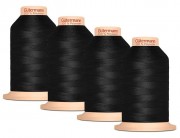 Комплект нитей для оверлока Gutermann Tera 180, 4 бобины по 2000 м, цвет - 000