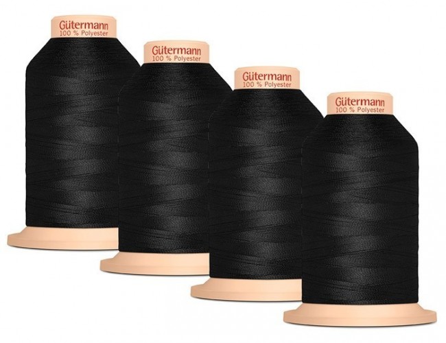 Комплект нитей для оверлока Gutermann Tera 180, 4 бобины по 2000 м, цвет - 000 Комплект нитей для оверлока Gutermann Tera 180, 4 бобины по 2000 м, цвет - 000