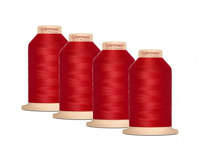 Комплект нитей для оверлока Gutermann Tera 180, 4 бобины по 2000 м, цвет - 365 Комплект нитей для оверлока Gutermann Tera 180, 4 бобины по 2000 м, цвет - 365