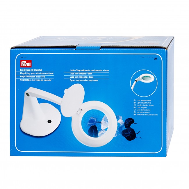 Лупа PRYM с подсветкой на подставке, 610714