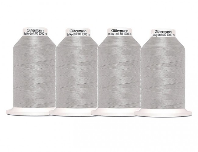 Комплект нитей Gutermann Bulky-Lock 80, 4 бобины по 1000 м, цвет - 038 Комплект нитей Gutermann Bulky-Lock 80, 4 бобины по 1000 м, цвет - 038