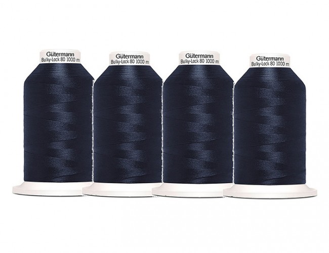 Комплект нитей Gutermann Bulky-Lock 80, 4 бобины по 1000 м, цвет - 339