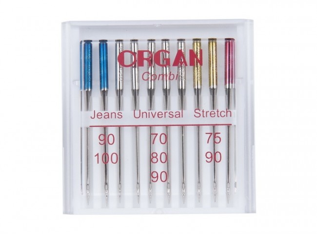 Иглы Organ Универсальные 10/combi (ассорти)