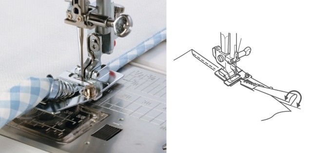 Лапка для окантовки Elna, 200-313-027
