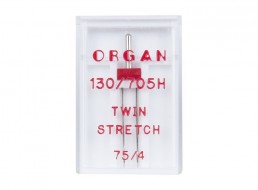 Иглы Organ Двойные 1-75/4 супер стрейч Иглы Organ Двойные 1-75/4 супер стрейч