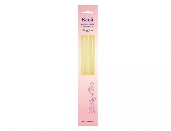 Клей Hobby&Pro для клеевого пистолета, 11,2 мм*30 см, 5 шт., 7714915