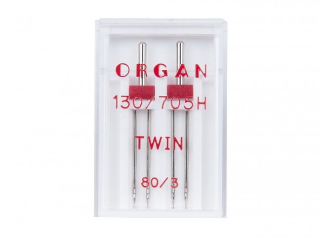 Иглы Organ Двойные 2-80/3 Иглы Organ Двойные 2-80/3