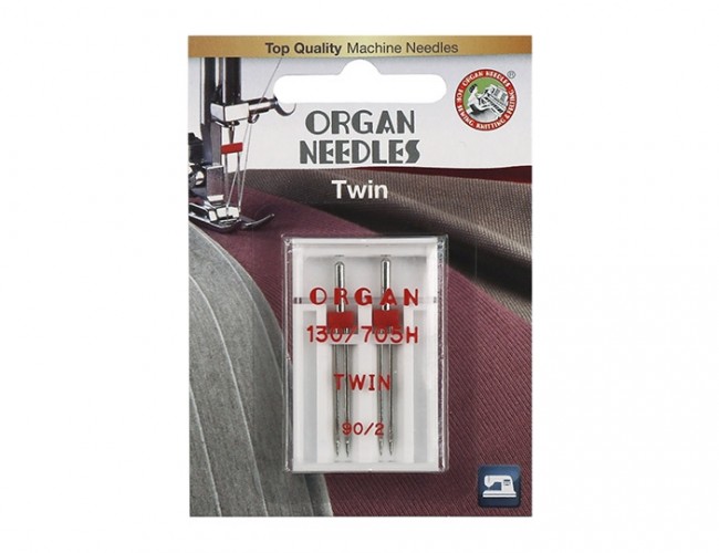 Иглы Organ Двойные 2-90/2 блистер Иглы Organ Двойные 2-90/2 блистер