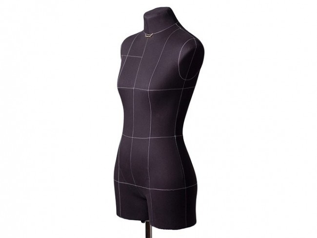 Манекен женский мягкий портновский Royal Dress forms Monica, размер 50, чёрный Манекен женский мягкий портновский Royal Dress forms Monica, размер 50, чёрный